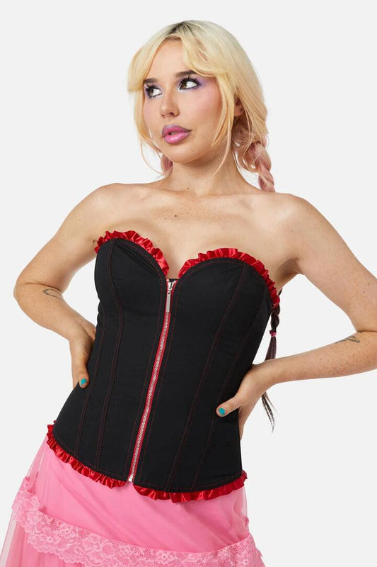 Image of Lingerie. Productname: Love Letter Corset in Pink colour by brand - Dangerfield
