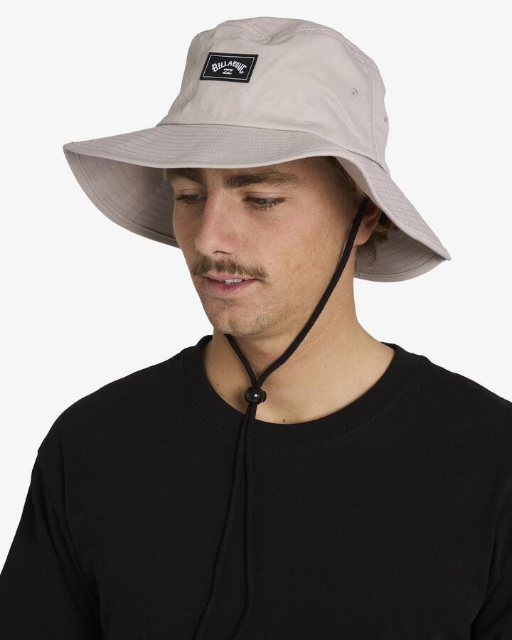 Image of Hats. Product name - Billabong Mens Big John Bucket Hat Fog in Fog colour by brand - Billabong