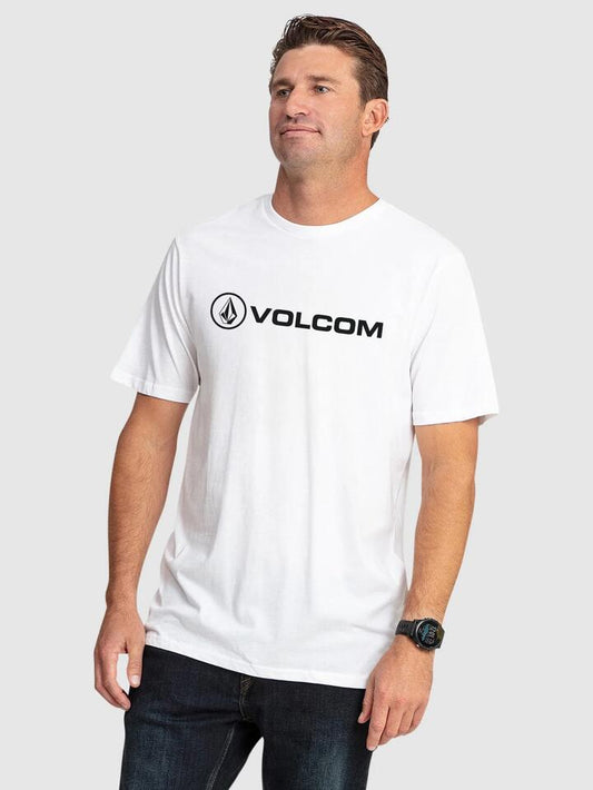 Image of T-Shirts. Productname: Volcom Mens Stonicon T-Shirt White - in White colour by brand - Volcom