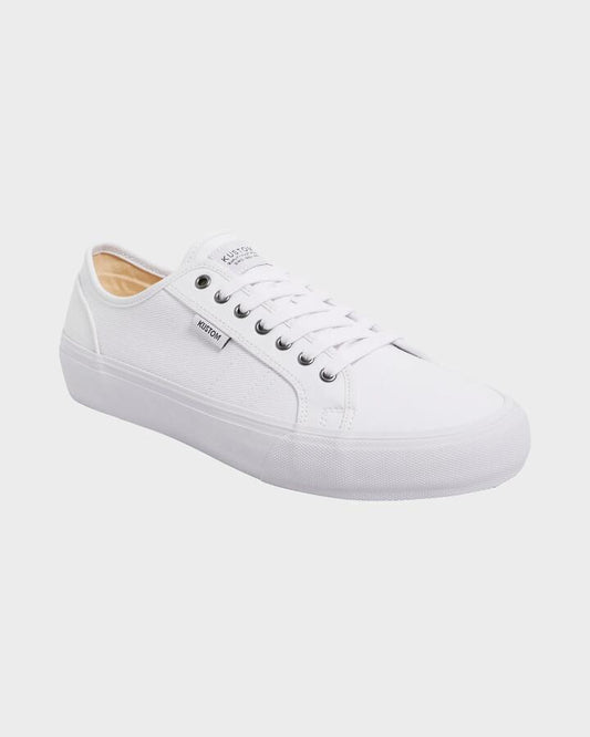 Image of Sneakers. Product name - Kustom Mens World-Wide Lo Sneakers White in White colour by brand - Kustom