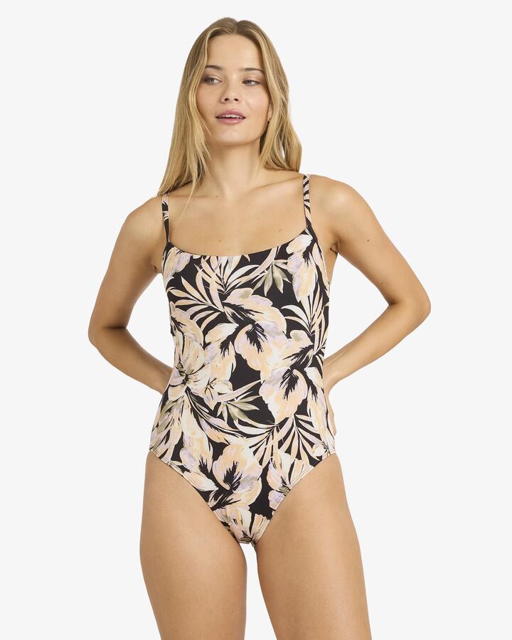 Image of Accessories. Product name - Billabong Womens Drifting Coast Mia D/Dd One Piece Black Floral in Black Floral colour by brand - Billabong