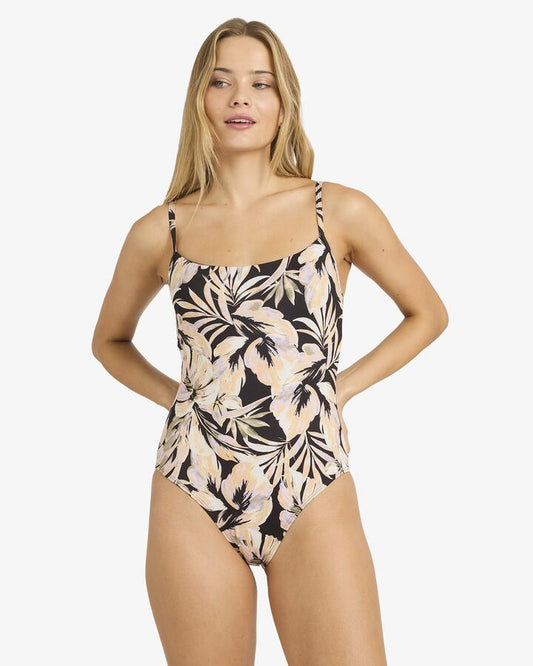 Image of Accessories. Product name - Billabong Womens Drifting Coast Mia D/Dd One Piece Black Floral in Black Floral colour by brand - Billabong