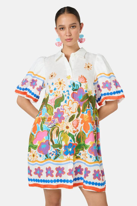 Image of Dresses. Productname: Midnight Garden Shirt Dress in Print colour by brand - Gorman