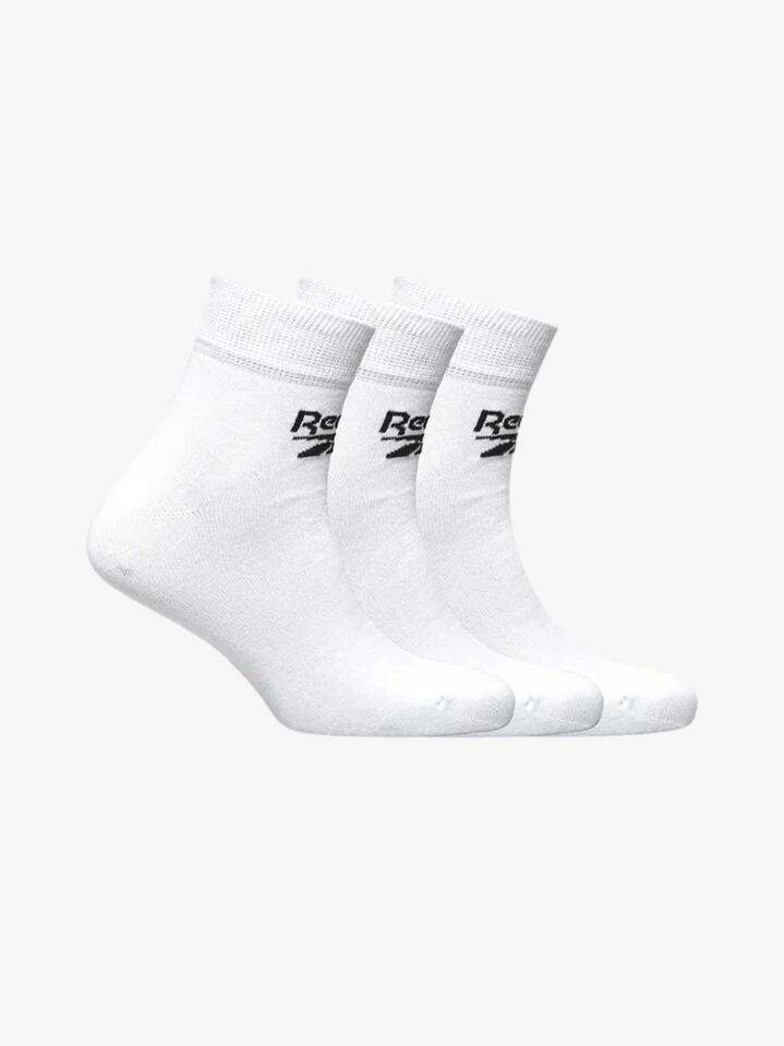 Image of Socks. Productname: Reebok Socks Core Ankle 3 Pack in White colour by brand - Reebok