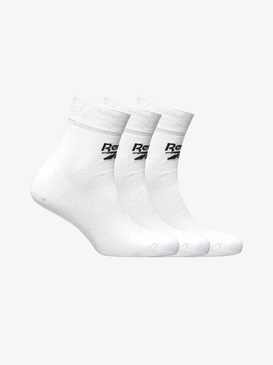 Image of Socks. Productname: Reebok Socks Core Ankle 3 Pack in White colour by brand - Reebok