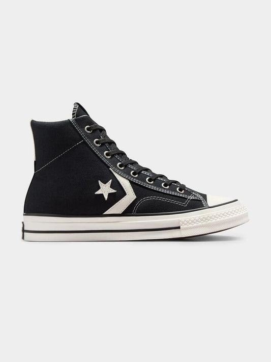 Image of Footwear. Productname: Converse Unisex Star Player 76 in Black/Vintage White colour by brand - Converse