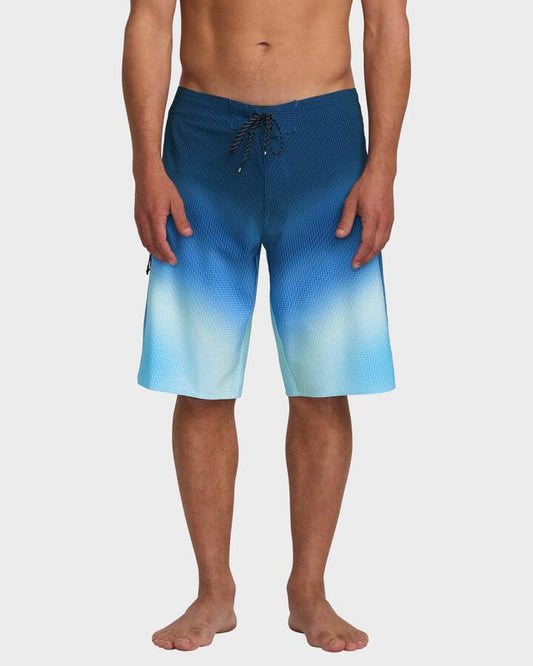 Image of Swimwear. Product name - Billabong Mens Fluid Pro 21" Boardshorts Blue - in Blue colour by brand - Billabong