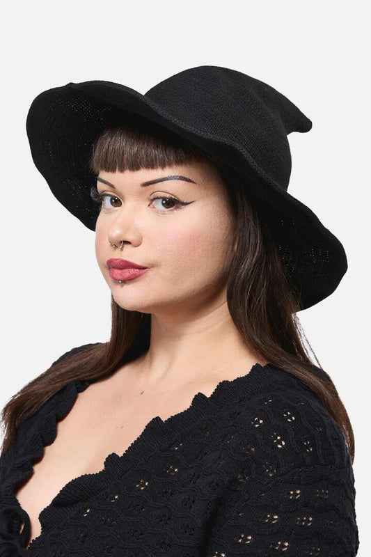 Image of Hats. Productname: Black Witch Hat in Black colour by brand - Dangerfield