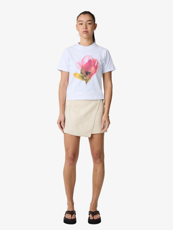 Image of T-Shirts. Productname: Lulu & Rose Giverny Baby Tee in Off White colour by brand - Lulu & Rose