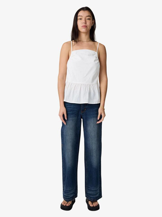 Image of a model wearing Tops. Productname: Lulu & Rose Flora Top in Off White colour by brand - Lulu & Rose