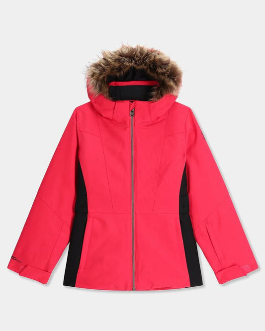 Image of Coats & Jackets. Product name - Spyder Girls 8-16 Lola Snow Jacket Prism Pink in Prism Pink colour by brand - Spyder