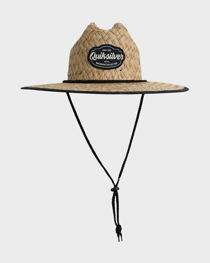 Image of Hats. Productname: Quiksilver Mens Outsider Waterman Straw Hat Black - in Black colour by brand - Quiksilver