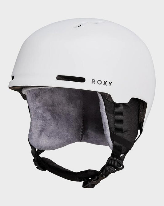 Image of Snowboards. Productname: Roxy - Womens Kashmir Snowboard Helmet - Whisper White - in Whisper White colour by brand - Roxy