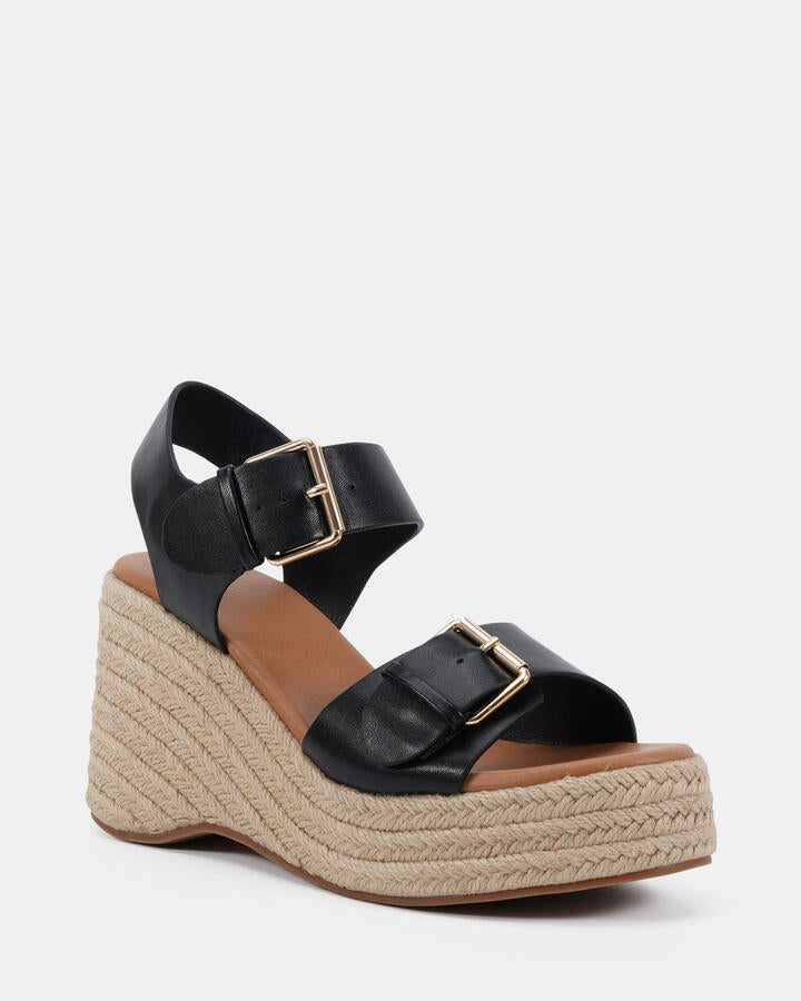Image of Boots. Productname: Belva: Black - Women's Wedge in Black colour by brand - Novo