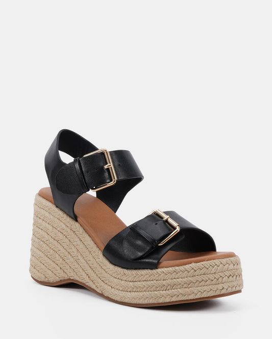 Image of Boots. Productname: Belva: Black - Women's Wedge in Black colour by brand - Novo