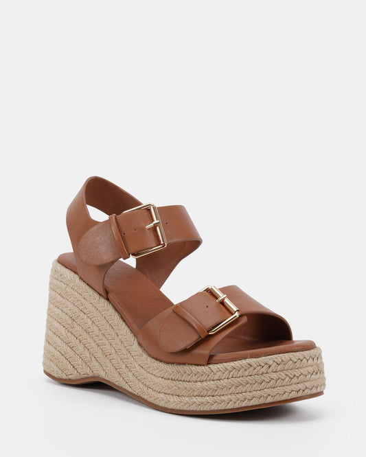 Image of Boots. Productname: Belva: Caramel - Women's Wedge in Caramel colour by brand - Novo