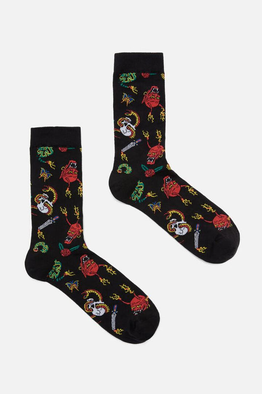 Image of Socks. Productname: Lawless Sock in Black colour by brand - Dangerfield