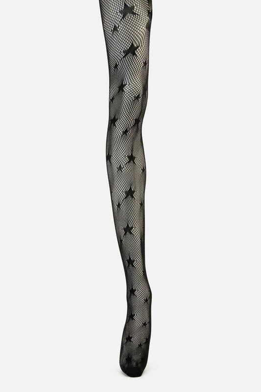 Image of Lingerie. Productname: Star Fishnets in Black colour by brand - Black Friday