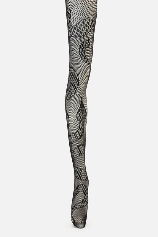 Image of Lingerie. Productname: Snake Fishnets in Black colour by brand - Black Friday