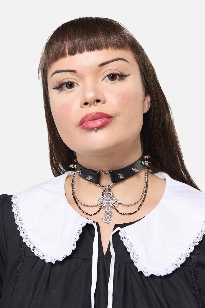 Image of Jewelry. Productname: Gothic Choker in Black colour by brand - Black Friday