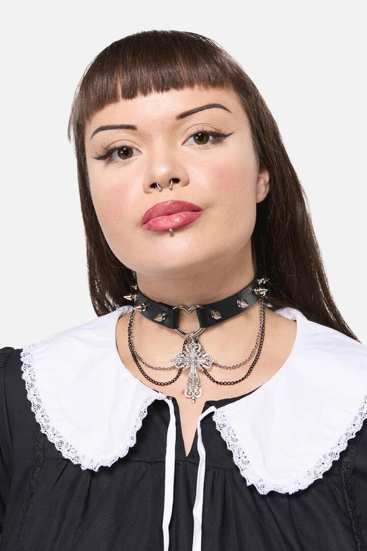 Image of Jewelry. Productname: Gothic Choker in Black colour by brand - Black Friday