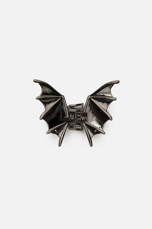 Image of Hair Accessories. Productname: Metal Bat Claw Clip in Silver colour by brand - Dangerfield