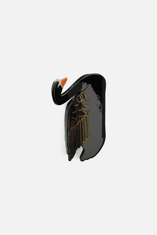 Image of Hair Accessories. Productname: Black Swan Claw Clip in Black colour by brand - Princess Highway