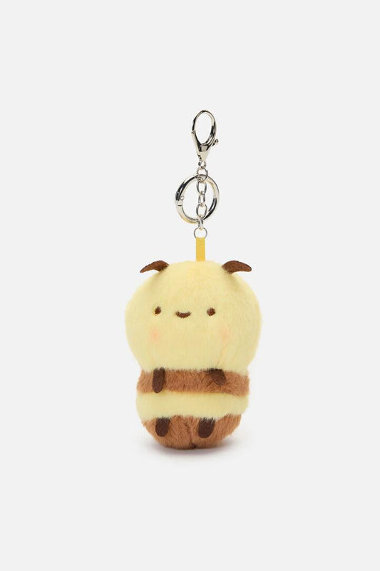 Image of Bags. Productname: Plush Bee Bag Charm in Yellow colour by brand - Princess Highway