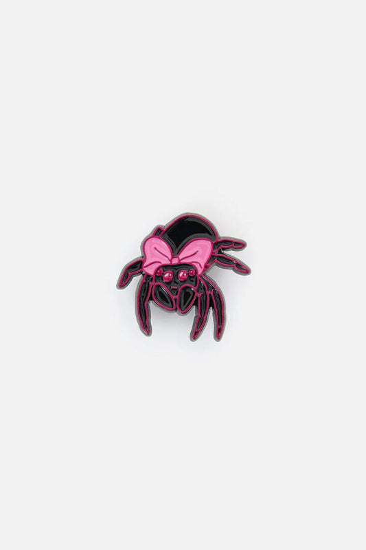 Image of Jewelry. Productname: Rococo Life Spider Pin in Black/Pink colour by brand - Dangerfield