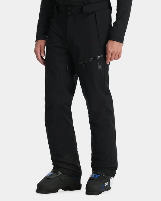 Image of a model wearing Pants. Productname: Spyder - Mens Fuse Snow Pants - Black - in Black colour by brand - Spyder