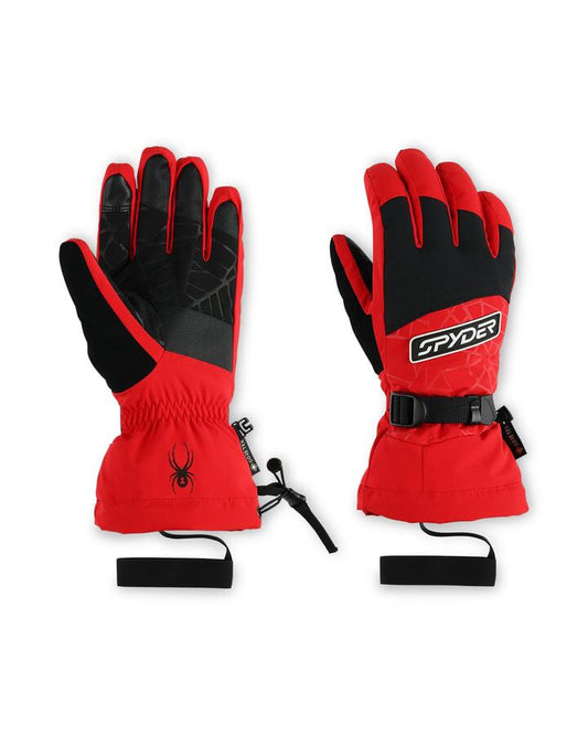 Image of Gloves & Mittens. Product name - Spyder Mens Overweb Gore-Tex Gloves Spyder Red in Spyder Red colour by brand - Spyder