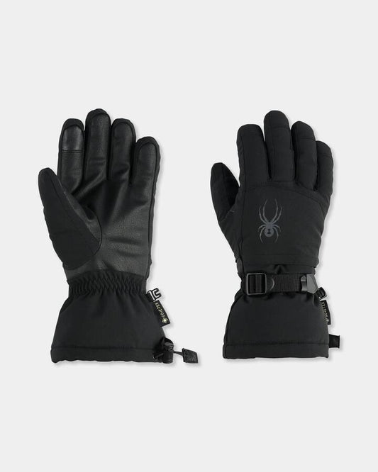 Image of Gloves & Mittens. Product name - Spyder Mens Traverse Gore-Tex Gloves Black in Black colour by brand - Spyder