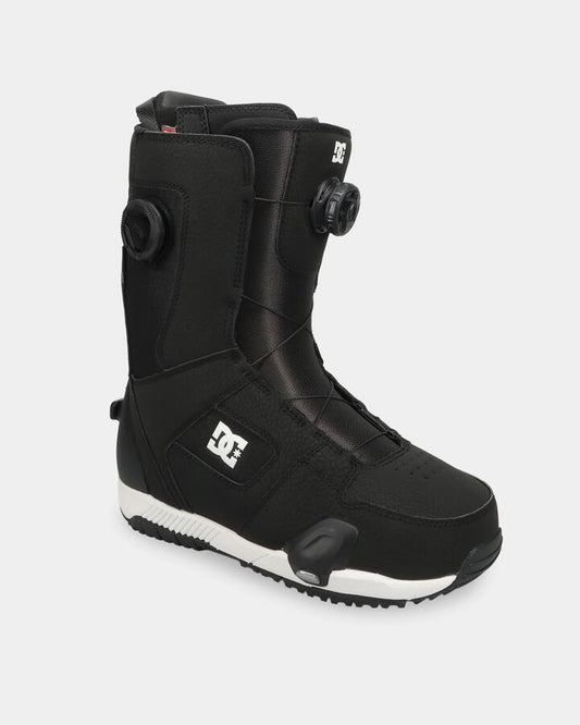 Image of Snowboards. Product name - DC Shoes Mens Phase Boa Pro Step On Snowboard Boots Black/White in Black/White colour by brand - DC Shoes