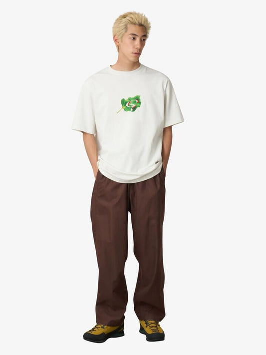 Image of T-Shirts. Productname: Gramicci Leaf Tee in Vintage White colour by brand - Gramicci