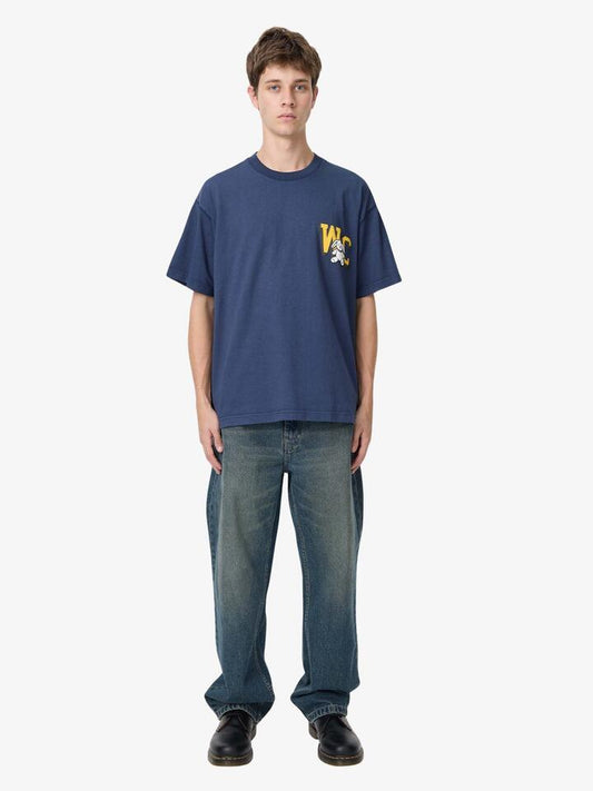 Image of T-Shirts. Productname: Weekend Cartel WC Tee in Navy colour by brand - Weekend Cartel