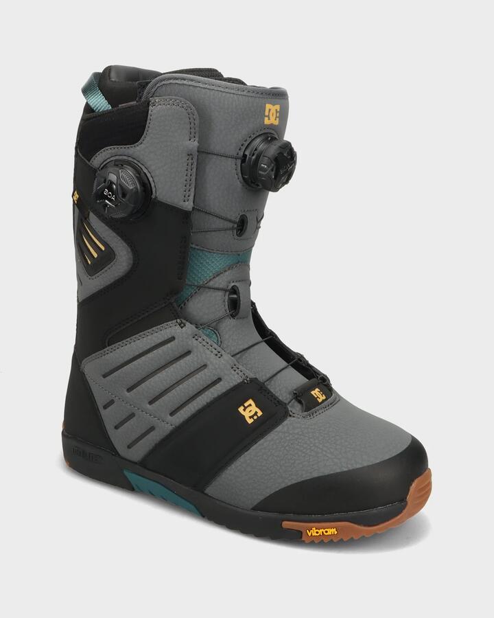 Image of Snowboards. Product name - DC Shoes Mens Judge Boa Snowboard Boots Grey in Grey colour by brand - DC Shoes