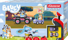 Image of Toy Playsets. Product name - Carrera Bluey & Bingo Race in colour by brand - Toymate