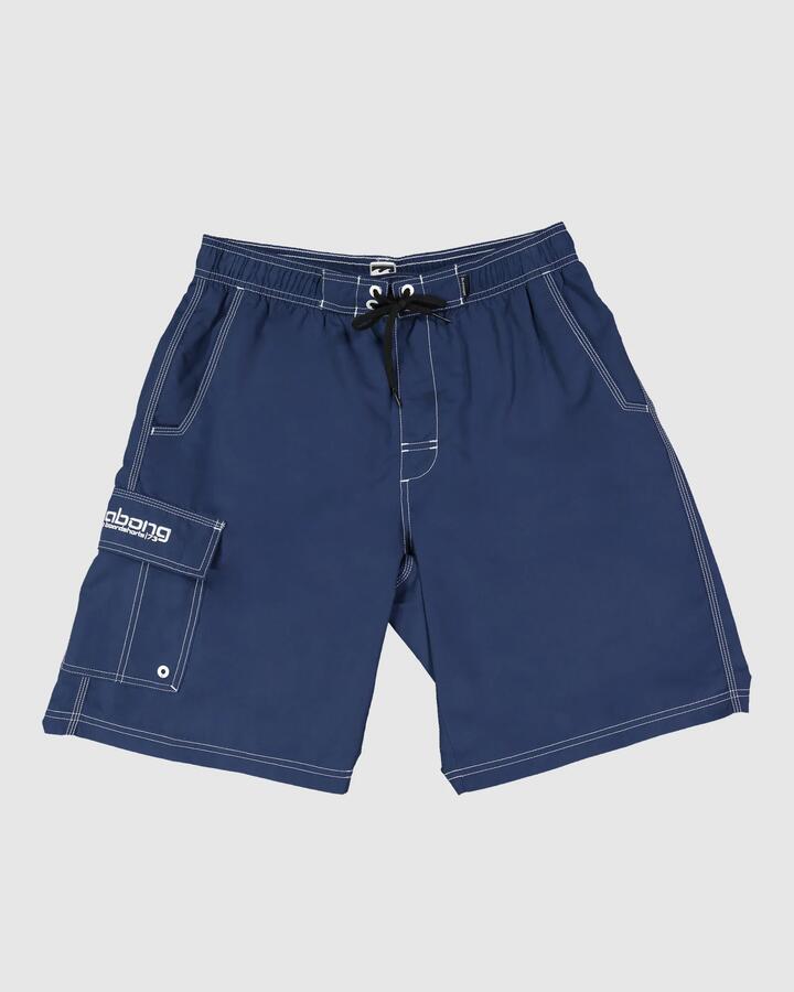 Image of Swimwear. Product name - Billabong Mens Throw On 21" Boardshorts Indigo in Indigo colour by brand - Billabong