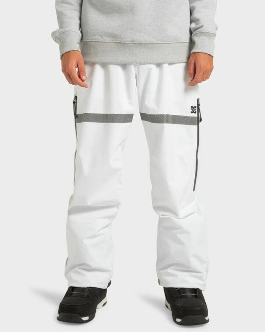 Image of Shoes. Productname: DC Shoes - Mens Squadron 30K Snow Pants - White - in White colour by brand - DC Shoes