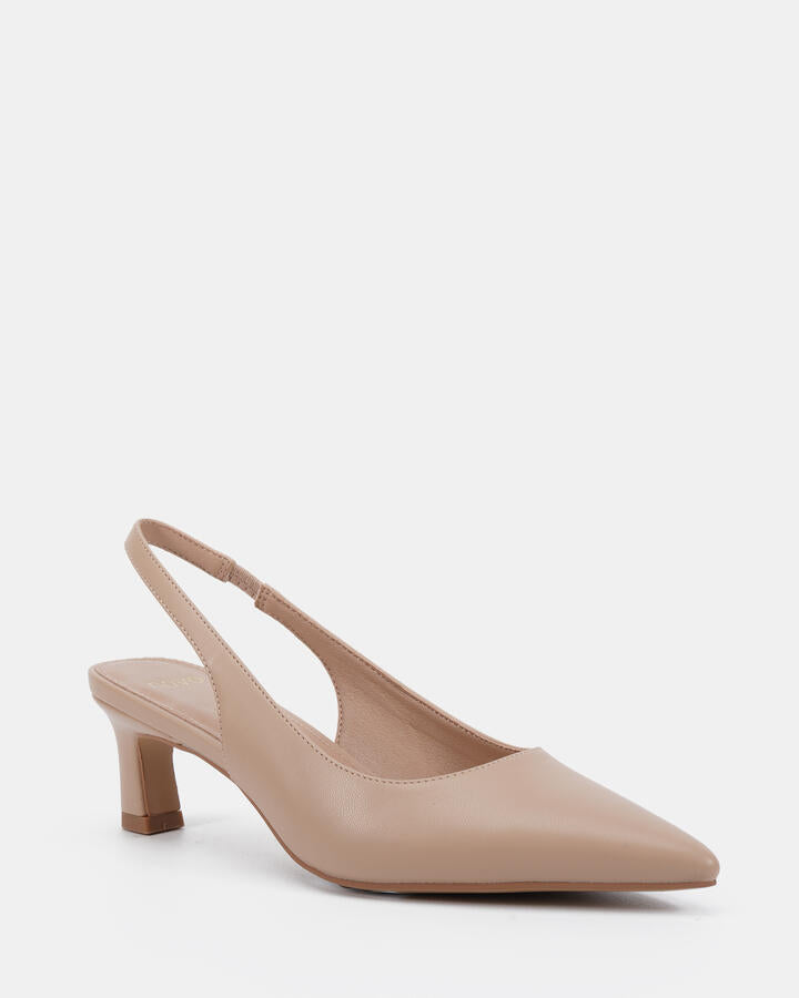Image of Footwear. Productname: Ivara: Neutral - Women's Court - Low Heel in Neutral colour by brand - Novo
