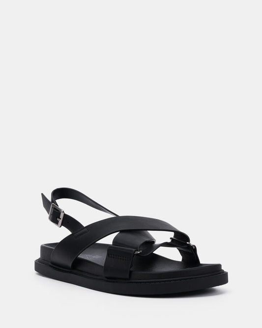 Image of Sandals. Product name - Catlyn Rivers Black Strappy Sandals in Black colour by brand - Novo