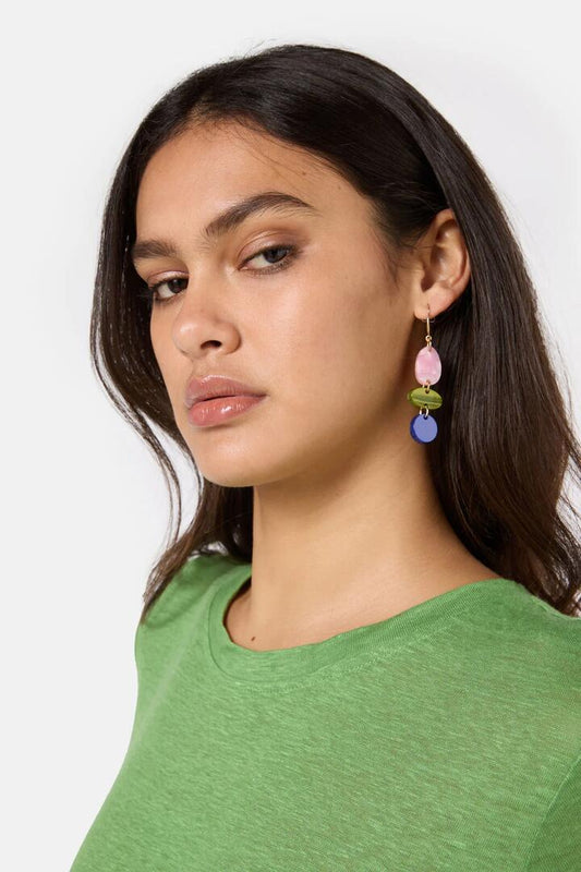 Image of Earrings. Productname: Good Fortune Drop Earring in Multi colour by brand - Gorman