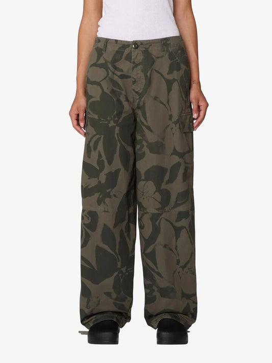 Image of a model wearing Pants. Productname: Obey Florien Cargo Pants in Green Multi colour by brand - Obey