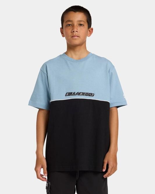 Image of T-Shirts. Product name - Billabong Boys 8-16 Spec 73 T-Shirt Dusty Blue in Dusty Blue colour by brand - Billabong