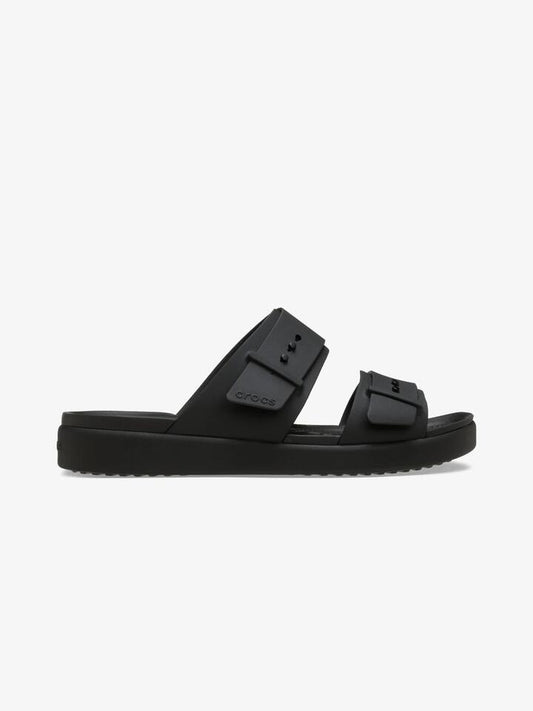 Image of Sandals. Productname: Crocs Brooklyn Buckle Low Low in Black colour by brand - Crocs