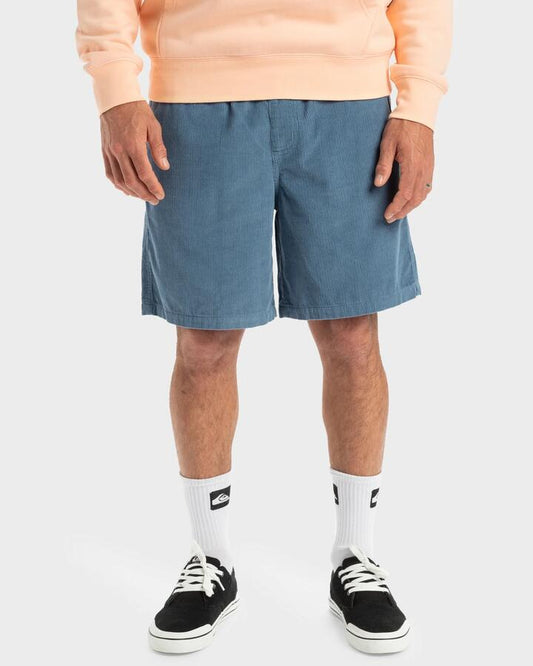 Image of Accessories. Productname: Quiksilver Mens Taxer Corduroy 18.5" Walkshorts Coronet Blue - in Coronet Blue colour by brand - Quiksilver