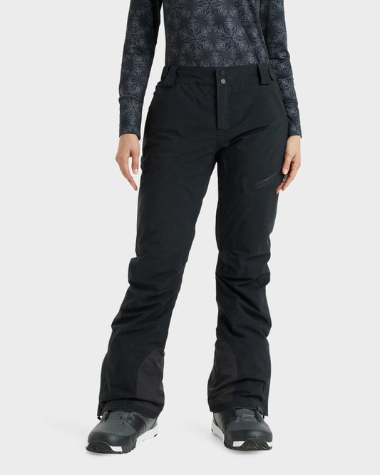 Image of a model wearing Pants. Productname: Roxy Womens Gore-Tex Spridle Snow Pants True Black - in True Black colour by brand - Roxy