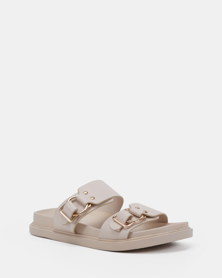 Image of Sandals. Product name - Cherina Rivers Ivory Sandals in Neutral colour by brand - Novo