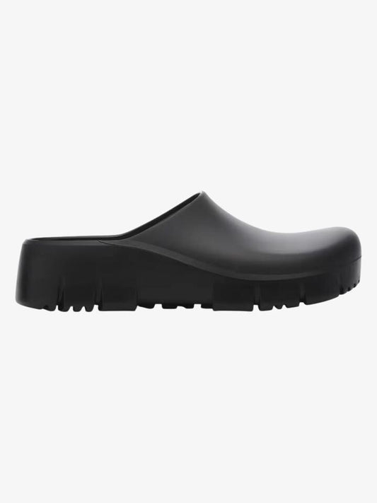 Image of Shoes. Productname: Birkenstock Unisex Super Birki 2.0 Polyurethane Regular Width in Black colour by brand - Birkenstock