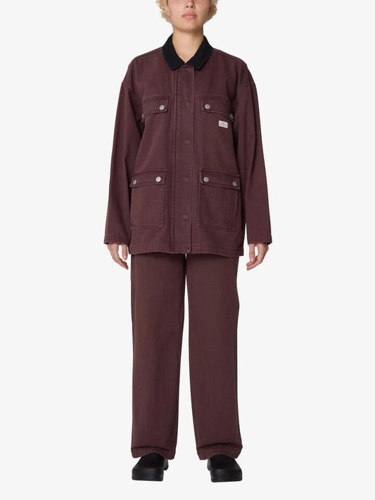 Image of Coats & Jackets. Productname: Obey Fritz Jacket in Chocolate Faded Wash colour by brand - Obey